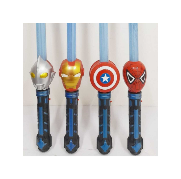 Mainan PEDANG SUPERHERO Lampu biru glossy starwars heroes avengers