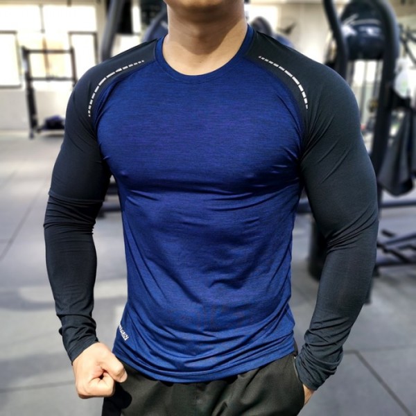 Men Compression T-Shirts Tops Homme Gym Sport Running Clothing