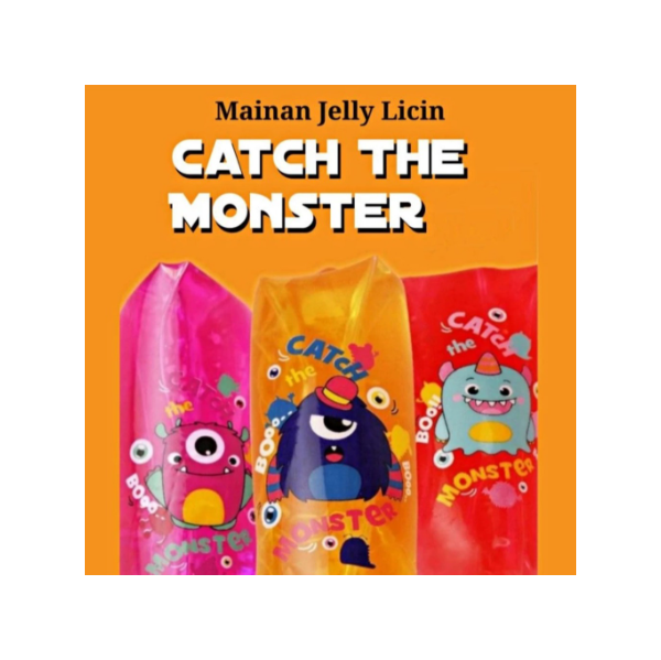 Mainan Anak Catch The Monster Jelly / Water Snake Toys Mainan Anak Jelly Monster Air Squishy Slime
