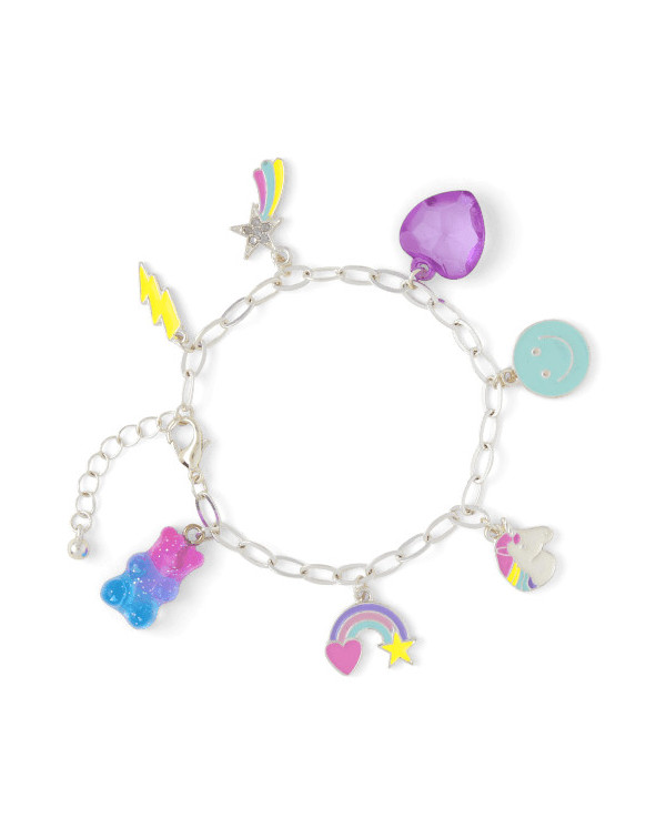 Girls Rainbow Charm Bracelet - Gelang Anak Perempuan (Multi)