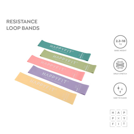 HAPPYFIT - Resistance Loop Bands / Loop Band / Karet Gym & Fitness