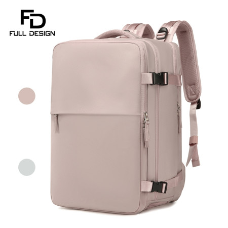 FULL DESIGN Romy Tas Travel Wanita Ransel 40 L 15.6 inch Laptop Backpack Traveling Nylon Waterproof Premium