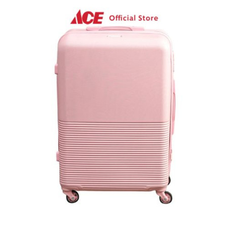 Ace Supercase 24 inci Marshmallow Koper Abs Tsa Lock - Pink Hardcase Luggage Koper Bagasi