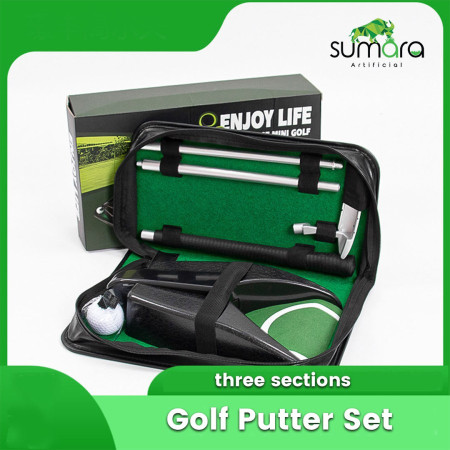 Set Putter Stick Golf termasuk 2 bola, Lubang cup dan panduan