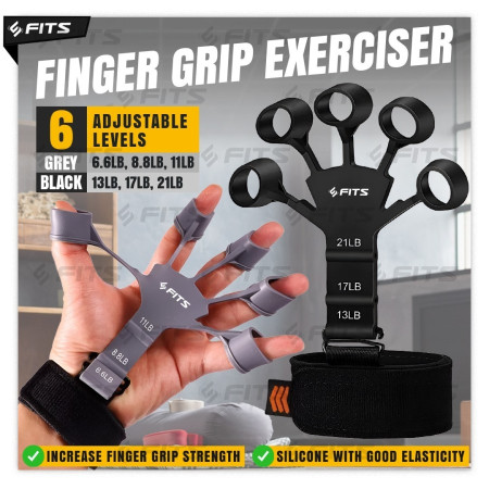 SFIDN FITS Finger Grip Exerciser | Hand Grip Trainer Strecher - Set