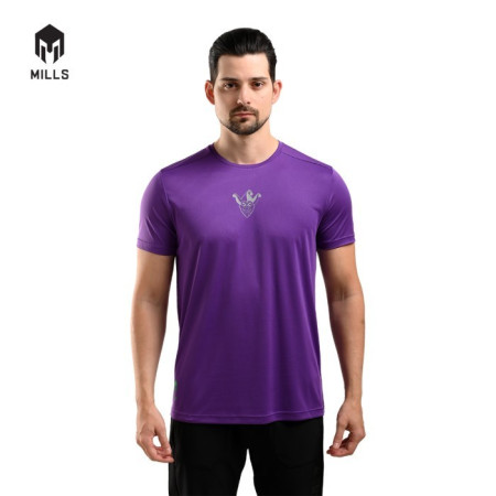 MILLS Baju Olahraga Running Shirt Joker Tee Shirt Purple 2012DC - Purple