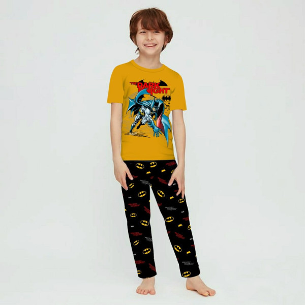 Piyama Baju Tidur Anak Laki-Laki Lengan Pendek Celana Panjang 3-12 Thn - BPCPJ 400, XXL