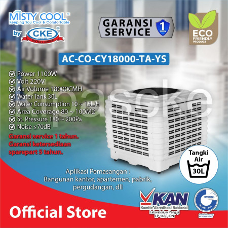 Air Cooler Industri kapasitas 30 liter Untuk Ruangan 100M2