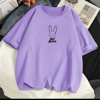 Baju Kaos Wanita Ks173 Kualitas Premium Size Lengkap S-5XL BAD Bunny - Pink, S