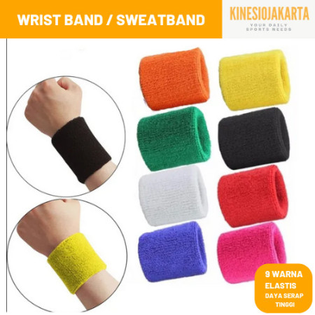 Wrist Band Olahraga / Wristband / Handband / Hand Wrist Anti Keringat