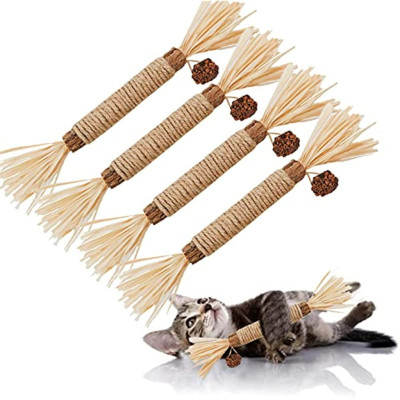 Pet'oPedia Catnip Stick Mainan Pembersih Gigi Kucing Silvervine Natural Matatabi Sticks For Cat Silvervine Sticks For Cat