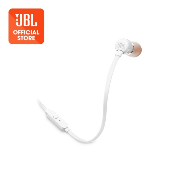 JBL T110 White In Earphones with microphone
